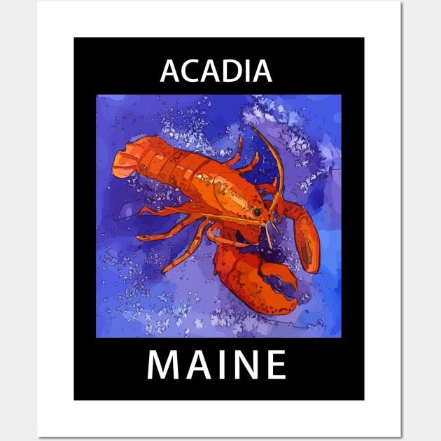 Lobster Lover - Acadia Maine Wall Art by WelshDesigns